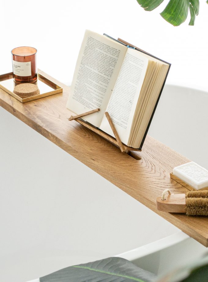 Handcrafted Natural Wood Book Stand