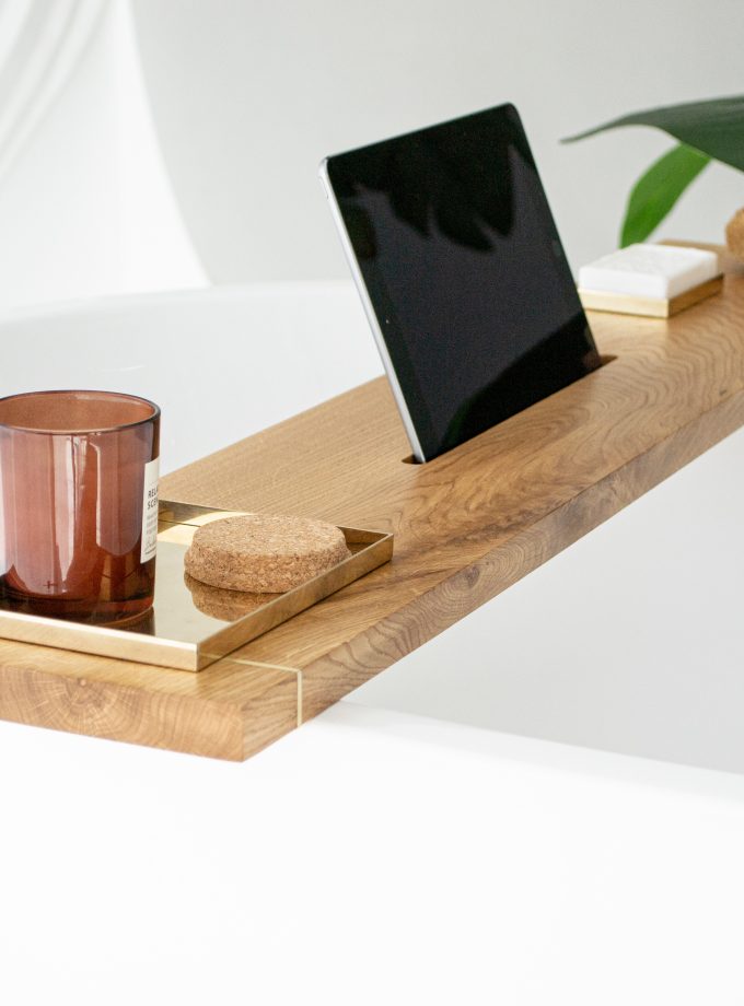 Minimalistic Tray Made of Natural Brass