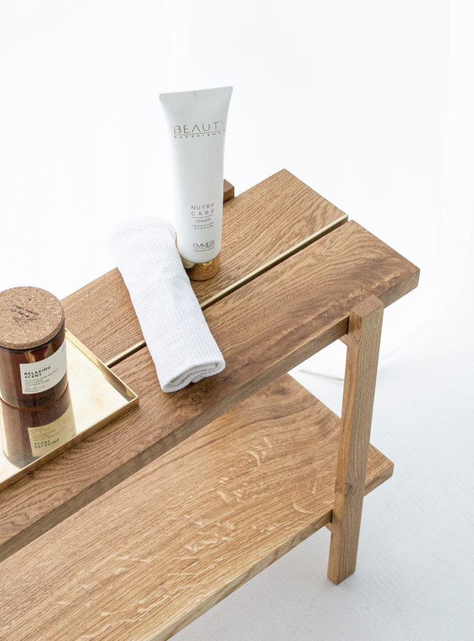 Minimalistic Tray Made of Natural Brass