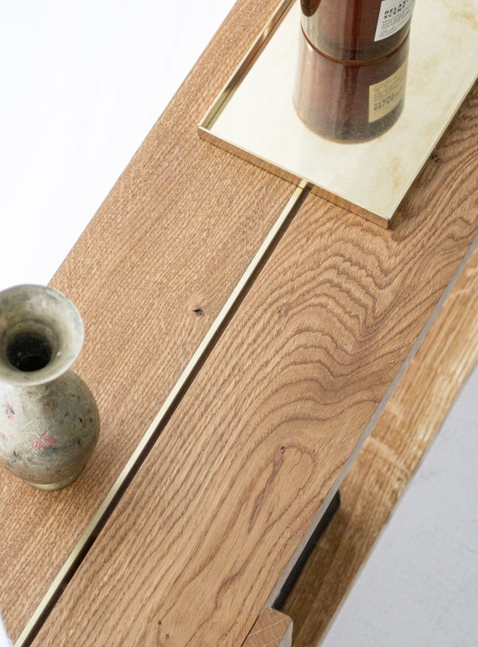 Minimalistic Tray Made of Natural Brass