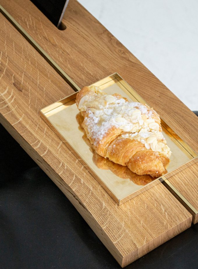 Minimalistic Tray Made of Natural Brass