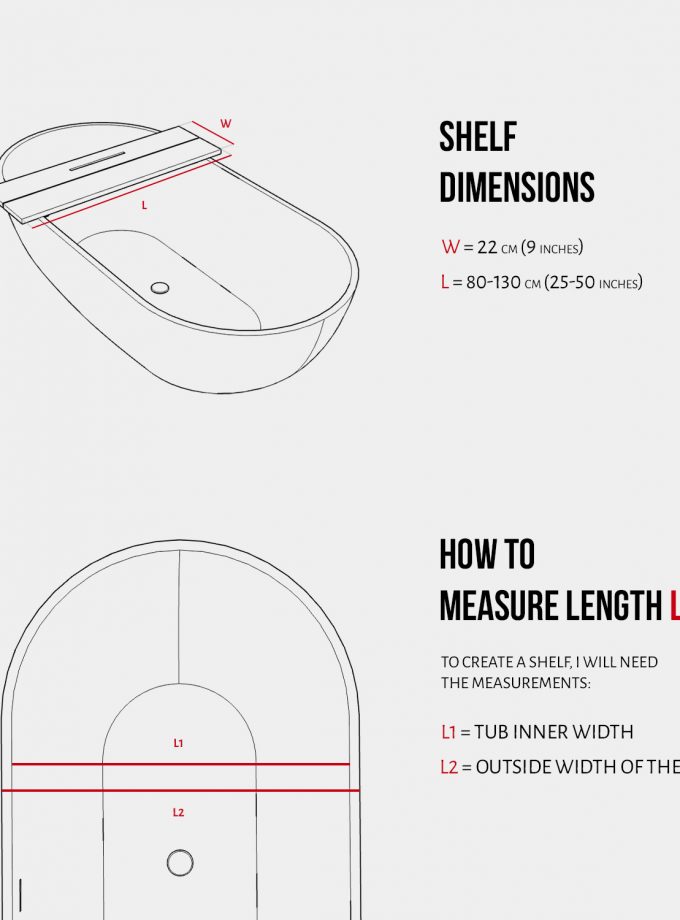 A Symphony of Simplicity: Bathtub Tray in Light Ash