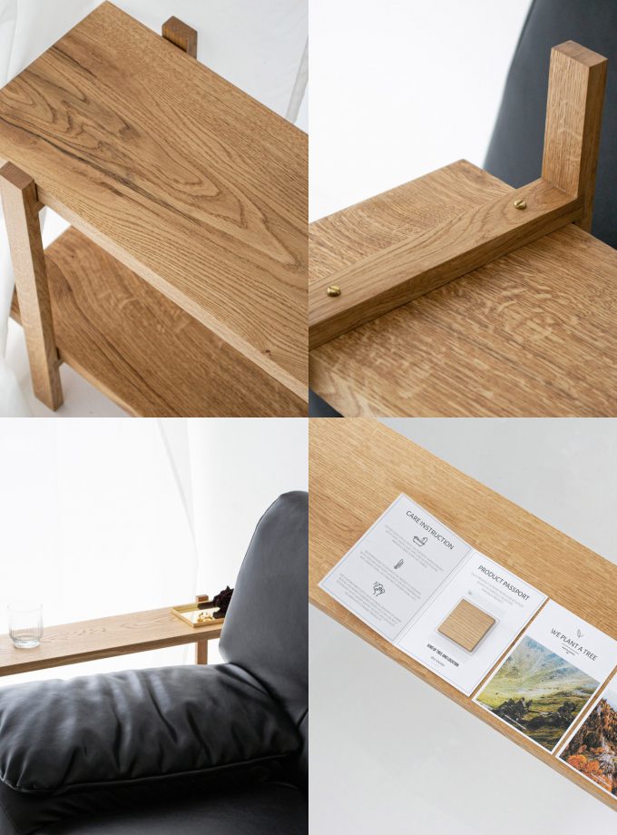 Minimalist Oak Shelving Unit: Functional Elegance